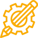 Icon image of a Gear with Pencil